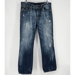 Five Four Jeans Denim Distressed Medium Wash - Size 36